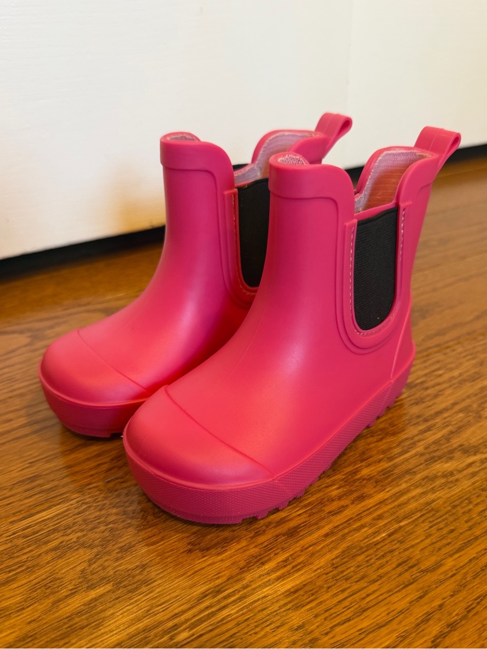 Kids Waterproof Pink Chelsea Rain Boots